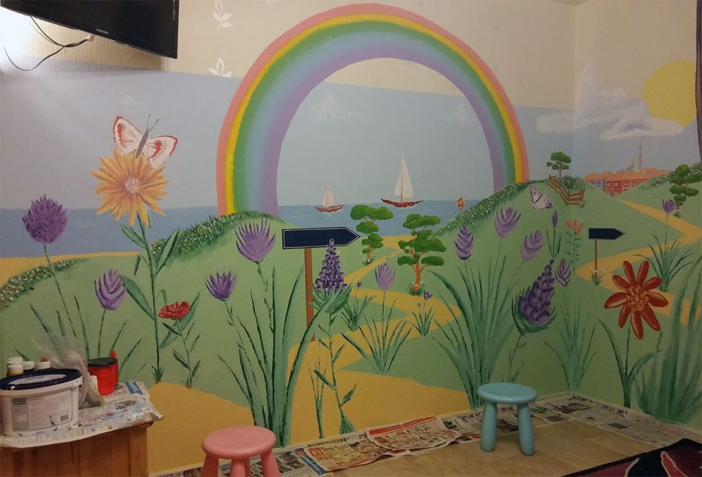 Mural painting children's room